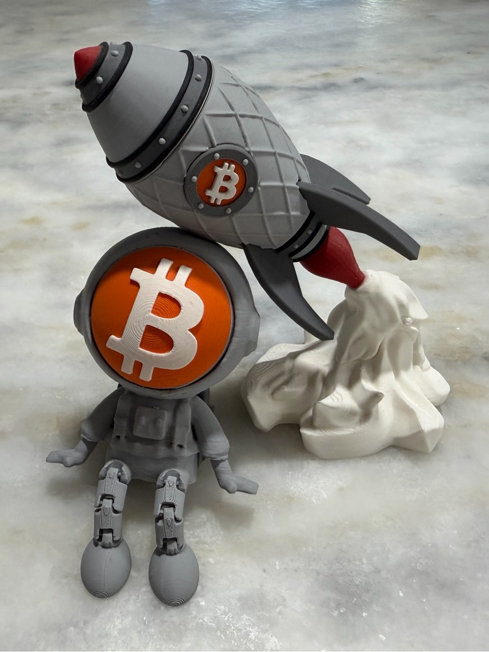 BTC Rocket & Astronaut  Figures